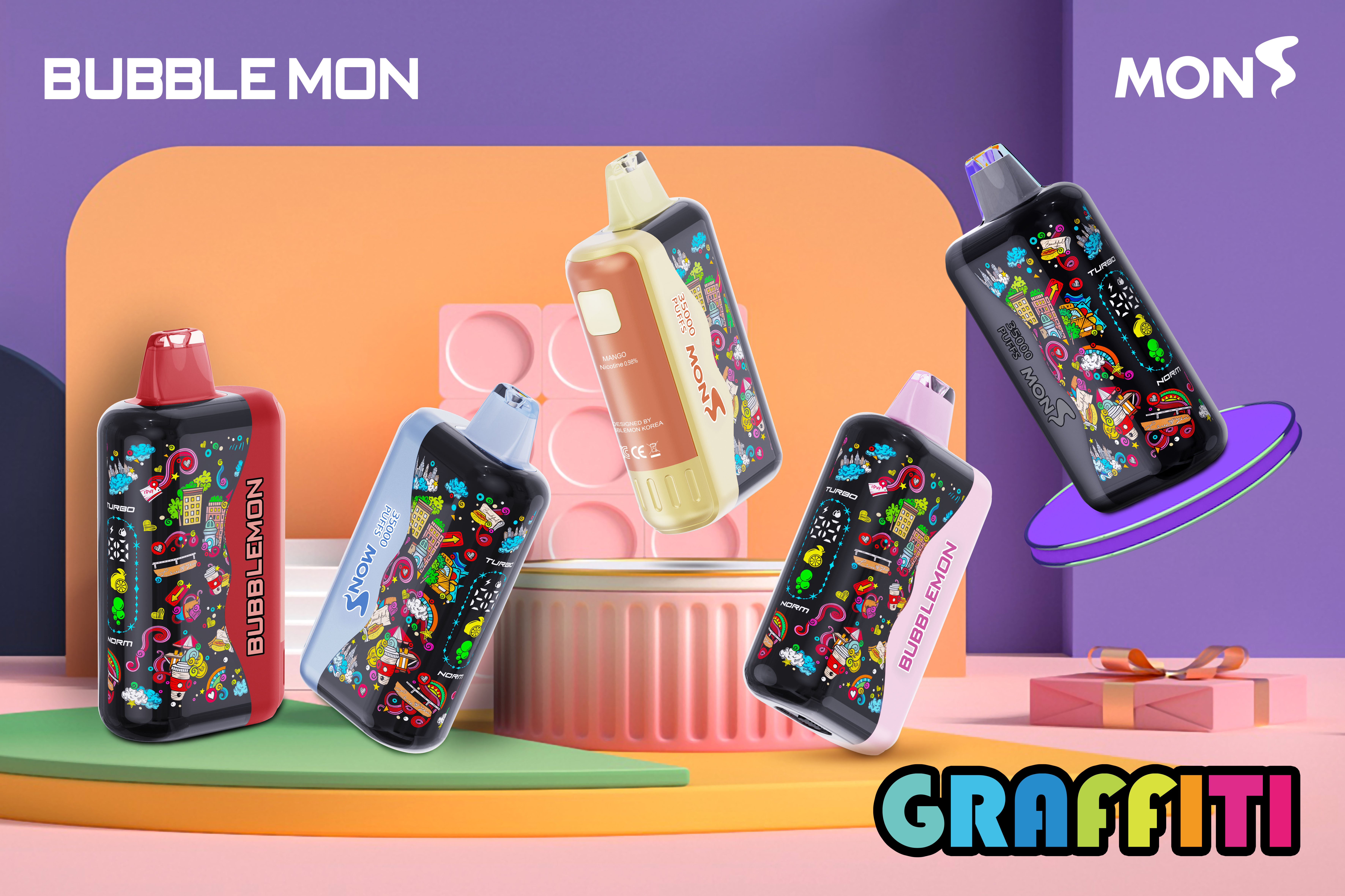 BUBBLE MON GRAFFITI 产品主视觉